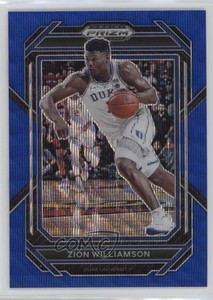 2023-24 Panini Prizm Draft Picks Blue Wave Prizm /249 Zion Williamson #73