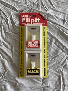 Nebo 6523 FlipIt 215 Lumen COB LED Universal Mount Work Light Switch 2-Pack - Picture 1 of 2