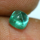 0.73ct Unheated! Green Natural Emerald (4.9 x 4.7mm) Sugarlouf Shape!