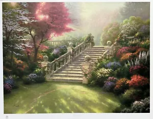 Thomas Kinkade STAIRWAY TO PARADISE Hand Signed Ltd Edition Lithograph 25" x 34" - Picture 1 of 7