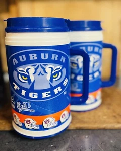 Termo de colección 1998 Auburn Tigers University tapa de taza viaje bebida grande AU - Imagen 1 de 9