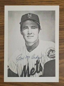 1971 New York Mets Picture 5x7 Jim McAndrew ⚾
