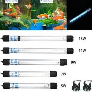 Sterilizzatore a luce UV sommergibile acquario stagno acquario serbatoio pesci lampada pulita germicida - Foto 1 di 17