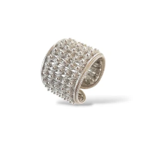 ANELLO FASCIA ALTA FILIGRANA SARDA NIDO D'APE IN ARGENTO 925 - Imagen 1 de 5