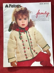 Patons Original 1980's Family Crochet  Pattern Book 281  11 designs   370.1.02 - Picture 1 of 11