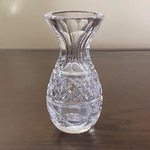 Waterford Glandore 4" Kristallvase violett signiert, Kreuz & Lorbeerschliff - Bild 1 von 17