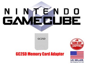 Nintendo GameCube GC2SD MICRO SD Card Adapter For NGC Game Cube Memory Card
