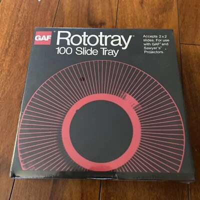 NEW GAF Rototray 100 Slide Tray Projector Sawyer's 2 x 2 Slides in SEALED BOX - Image 1 of 4