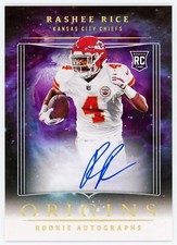 2023 Panini Origins RASHEE RICE Rookie Autographs Auto Chiefs On Card Auto