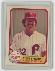 1981 FLEER STEVE CARLTON . PHILADELPHIA PHILLIES #6