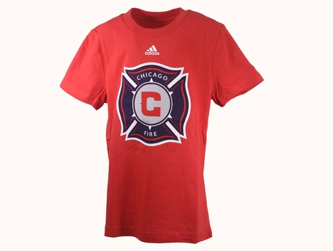 Chicago Fire Official MLS Adidas Apparel Kids Youth Size Girls T-Shirt New W Tag Cover