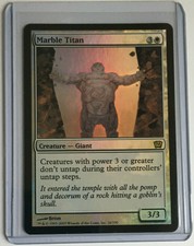MTG Ninth Edition Rare Foil Marble Titan NM/Mint