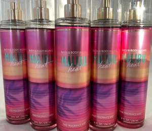 5 (FIVE) MALIBU HEAT 8oz Fine Fragrance MIST Bath and & Body Works - Picture 1 of 2