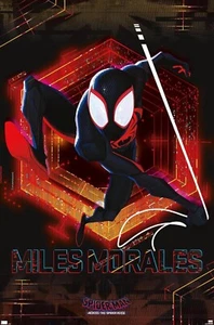 Miles Morales Wall Poster 22.37"X34.00" Spider Man: Across The Spider-Verse - Picture 1 of 10