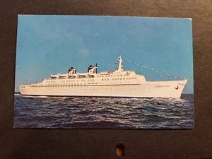 Passenger Ship SS EMERALD SEAS, Eastern Steamship Naval Cover Unused Postcard - Picture 1 of 2
