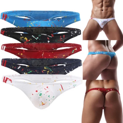 5 Pack Männer Herren String Tanga Mini Slip Unterwäsche Unterhose Dessous Neu - Bild 1 von 4