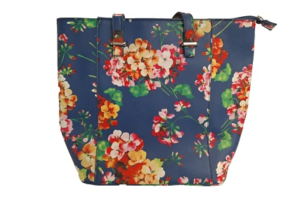 Bolso de Mano Carlos by Carlos Santana Azul Floral Monedero EXCELENTE ESTADO  Foto 1 de 4