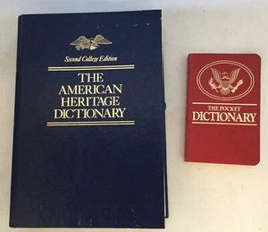 The American Heritage Dictionary, College Ed. 1991 Hardcover Indexed & Pocket sz - Picture 1 of 12