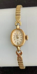 Vintage Ladies Hamilton Watch 10k RGP Bezel Manual Wind - Picture 1 of 4