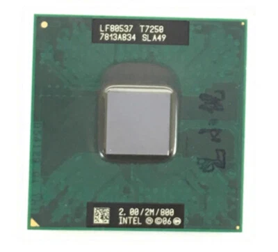 Intel Core 2 Duo T7250 2.0GHz SLA49 Dual-Core Socket 478 Laptop Processor CPU - Image 1 of 3