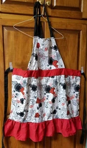 Kitchen Apron Fabric Hostess Baking Red Black - Imagen 1 de 5