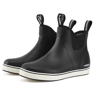 HISEA женщин лодыжки палубы ботинки водонепроницаемый нескользящий сад работы Chelsea дождя ботинки - Изображение 1 из 4