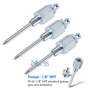 Boquilla de aguja para pistola de engrase, kompatibel con roscas NPT DE 1/8 ZOLL - Bild 1 von 16