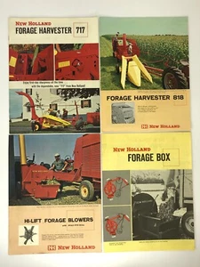 4 New Holland 1962-64 Brochures Forage Harvester 717 818 Hi-Lift Blowers & Box - Bild 1 von 12