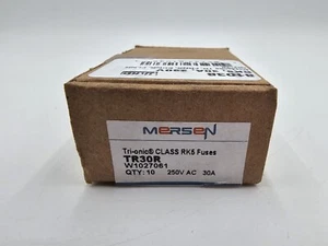 Fusibles TR30R Mersen Tri-Onic 30 Amp 250V - Paquete de 10 - Ferraz Shawmut - Imagen 1 de 5