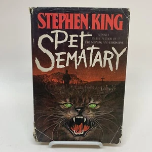 VTG 1983 Pet Sematary by Stephen King Hardcover Book Club Edition - Picture 1 of 6