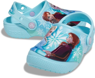 Новый CROCS Fun Lab замороженный II Анна Эльза Disney синий сабо туфли Junior 2 детей J2 - Изображение 1 из 4