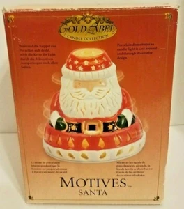 Candelabro votivo Mr Christmas Gold Label Motives Papá Noel gira 2003 - Imagen 1 de 4