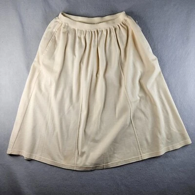 Elisabeth от Liz Claiborne шерстяная смесь вязаная юбка женщин 3 X желтый пастель мягкий - Изображение 1 из 4