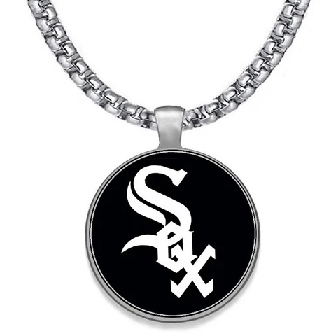 Large Chicago White Sox Mens 24" Chain Pendant Necklace FREE SHIP' D30 Cover