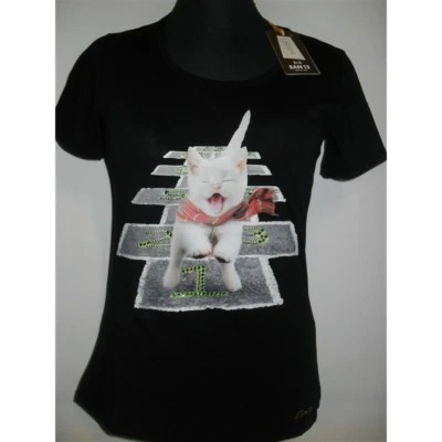 MAGLIA EAN 13 T-SHIRT DONNA SWAROVSKI NERO - Immagine 1 di 2