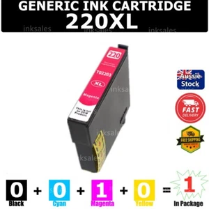 1x Generic 220XL 220 Magenta Ink Cartridge For Epson WF2660 WF2750 XP320 XP324 - Picture 1 of 2
