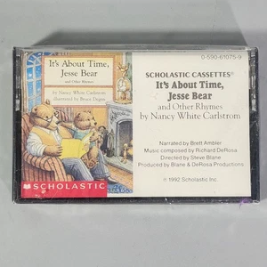 Its About Time Jesse Bear 1992 Scholastic Audio Cassette Tape Nancy Carlstrom - Imagen 1 de 6