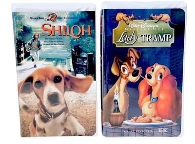 Walt Disney's Masterpiece 1998 Lady And The Tramp & Warner Bros. Shiloh VHS Set - Image 1 of 4
