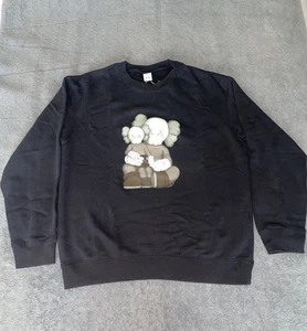 Uniqlo x Kaws Graphic Sweatshirt Black Unisex New - Picture 1 of 3