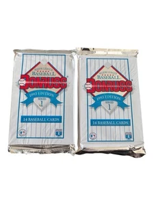 1993 Donruss Series 1 Baseball Packs - 2 Vintage Sealed Packs MLB - Picture 1 of 2