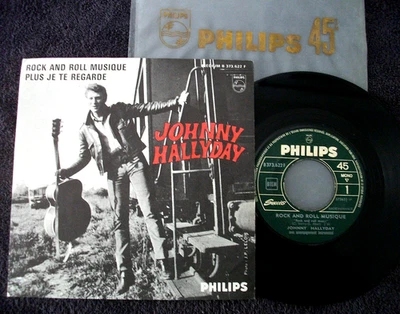 45T JUKE BOX JOHNNY HALLYDAY ROCK AND ROLL MUSIQUE ENCART ORIGINALE - Bild 1 von 4