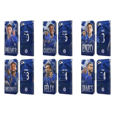CHELSEA FOOTBALL CLUB 2024/25 FIRST TEAM LEATHER BOOK CASE FOR APPLE iPOD TOUCH - Image 1 of 4