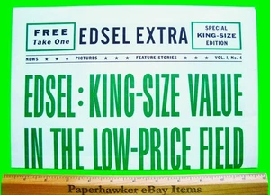 1959 EDSEL "EXTRA" NEWSPRINT 4-pg 1-COLOR BROCHURE Wagon CONVERTIBLE Xlnt+++ - Picture 1 of 8