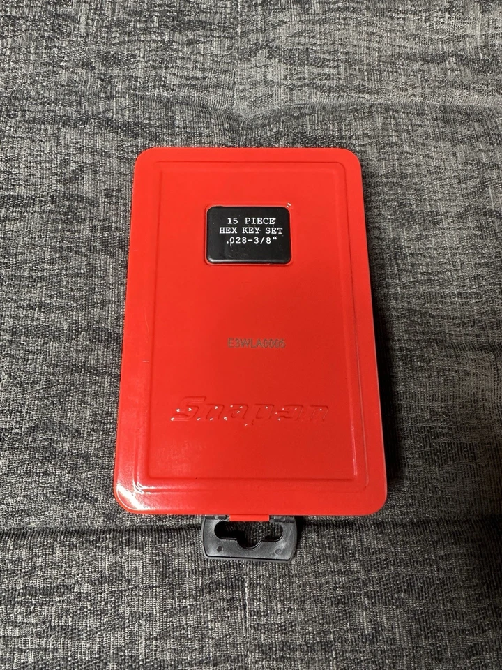 Snap-On Tools 14 Piece Hex Key Set .028-3/8” Size Brand New USA 3/32 Missing - Image 1 of 4