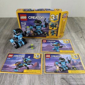 LEGO Creator 3 In 1 Robo Explorer 31062 Robot Dog Bird 100% Complete Manuals Box