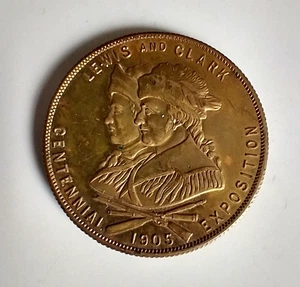 1905 Lewis and Clark Centennial Exposition Bronzemedaille - Bild 1 von 4