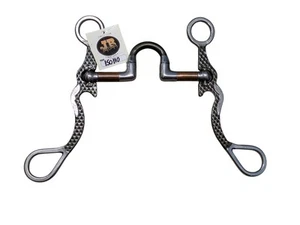 "Jerry Beagley MITA Western Bit - boca de 5"", vástagos largos, filigrana, puerto de cobre" - Imagen 1 de 1