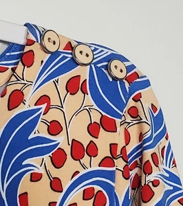 NWOT Susan Graver Women's XL Boatneck 3/4 Sleeve Tunic Top 3 Buttons on Shoulder - Picture 1 of 9