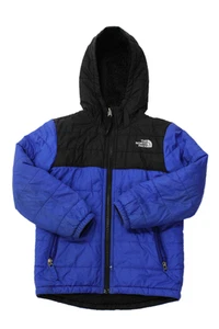 The North Face Boys Hooded Two Pocket Long Sleeve Zip Up Coat Blue Size XS - Picture 1 of 5