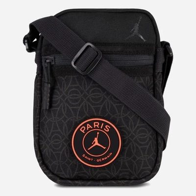 Nike Jordan PSG 9A0803-G0T Tasche Schwarz Mini Umhängetasche Unisex 13x4x18 c... - Bild 1 von 4